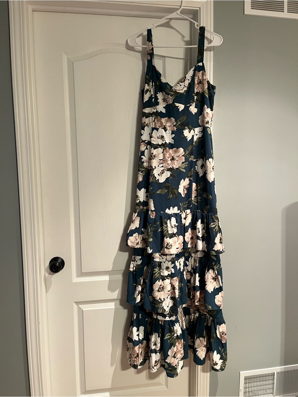 Abercrombie & Fitch Floral Green Maxi Dress - Women's